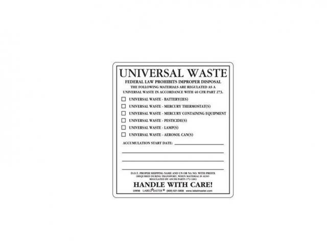 universal waste tags